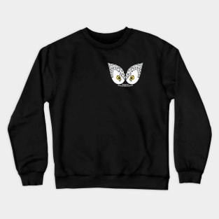 Snowy Owl Eyes Crewneck Sweatshirt